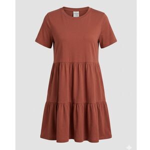 OLD NAVY SHORT SLEEVE CASUAL EVERYDAY WEAR TIERED KNIT DRESS SIZE MEDIUM